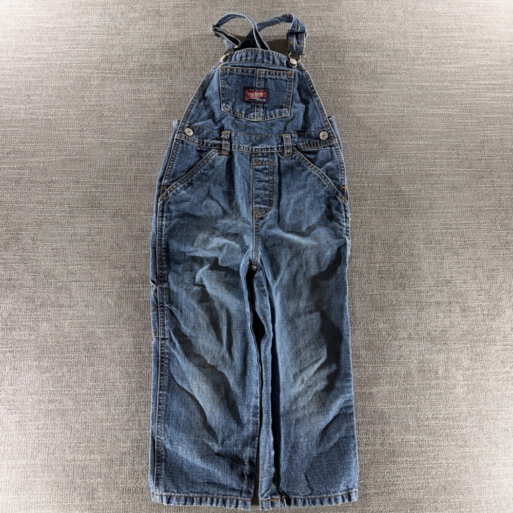 Old Navy Denim Overalls Toddler 4T Blue Excellent Carpenter Workwear Style
